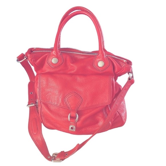 Marc By Marc Jacobs Red Leather Tote With Shoulder Strap - Picture 3 of 14